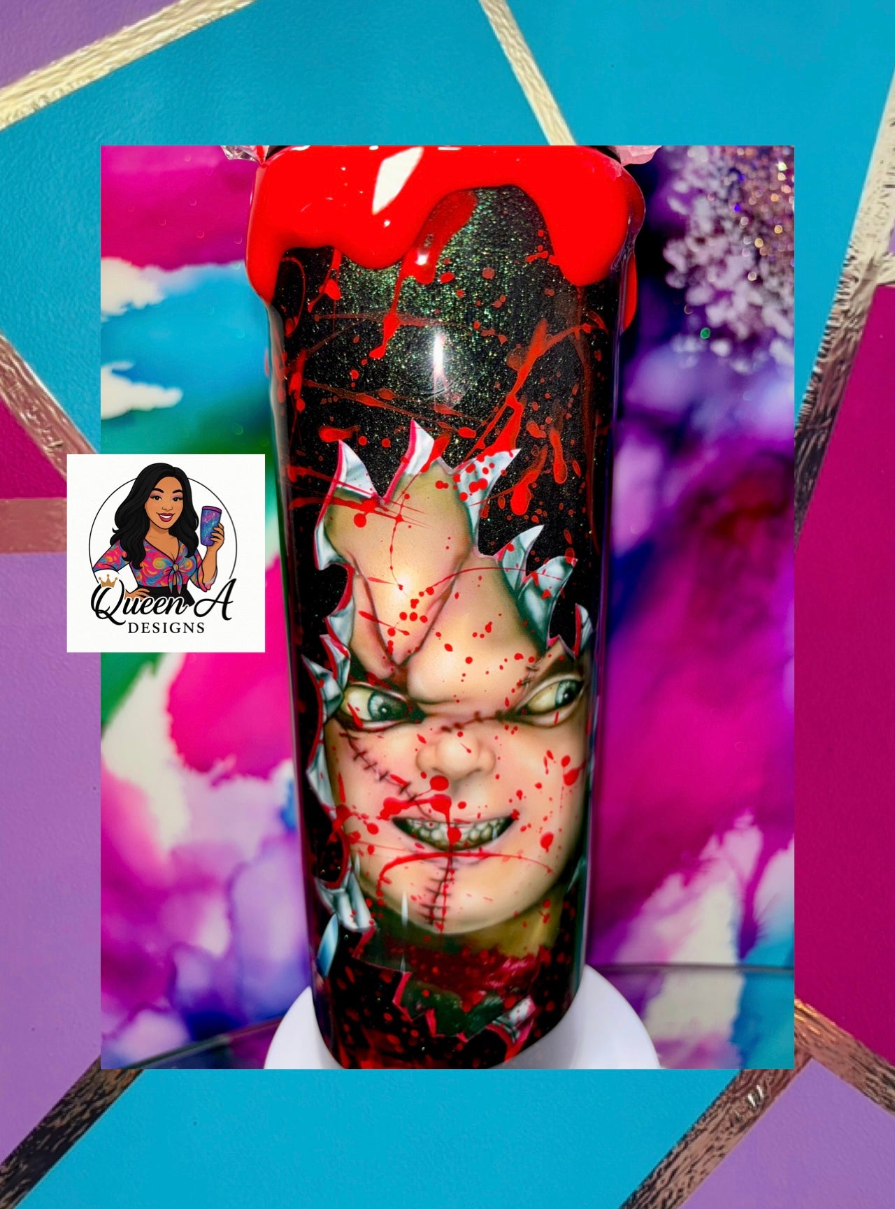 🩸”Good Guy Gone Bad”🖤🔪30 Oz. Tumbler