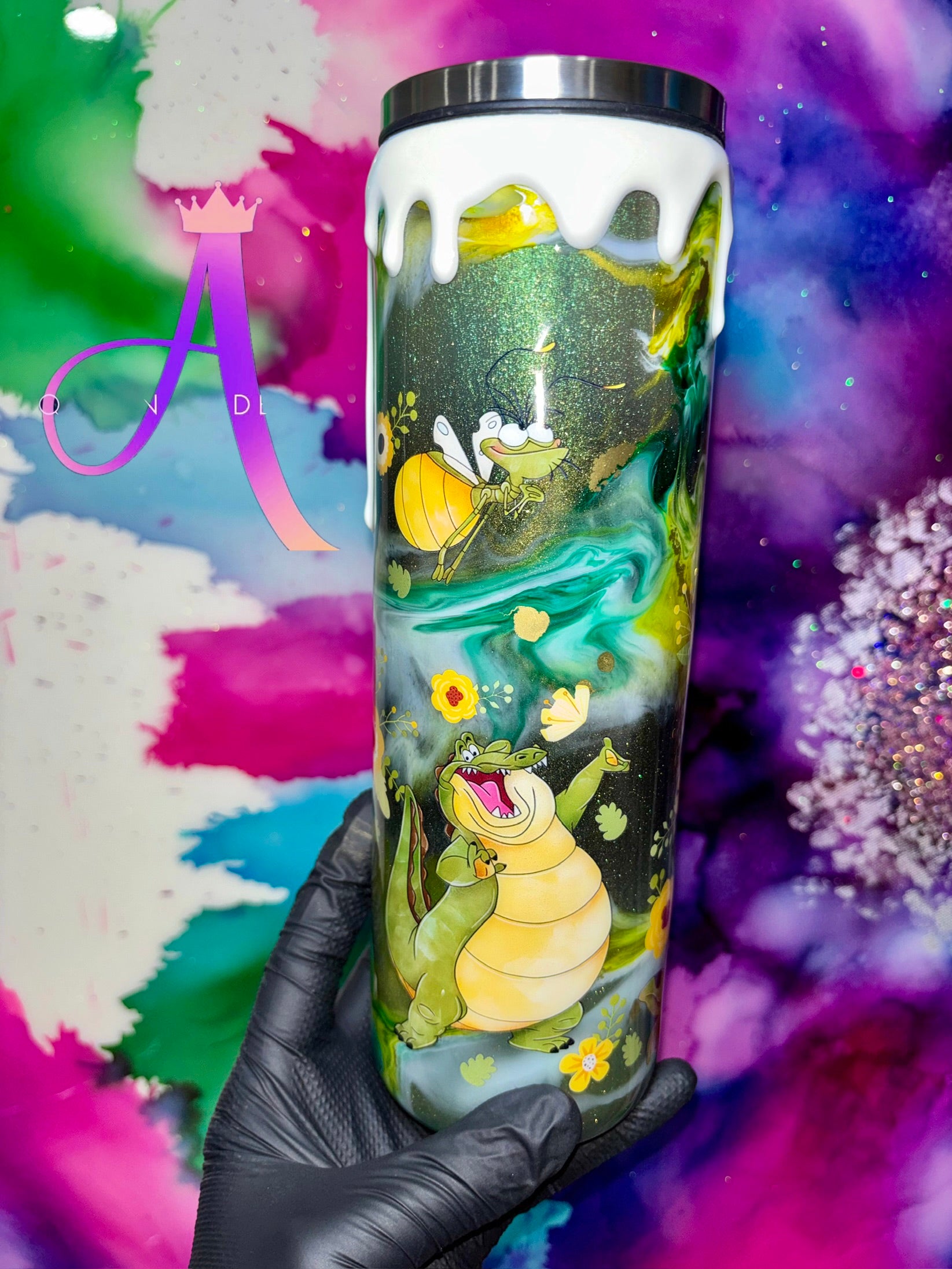 “Daydreaming in the Bayou” 30 Oz. Tumbler 👸🏾🐸✨💛