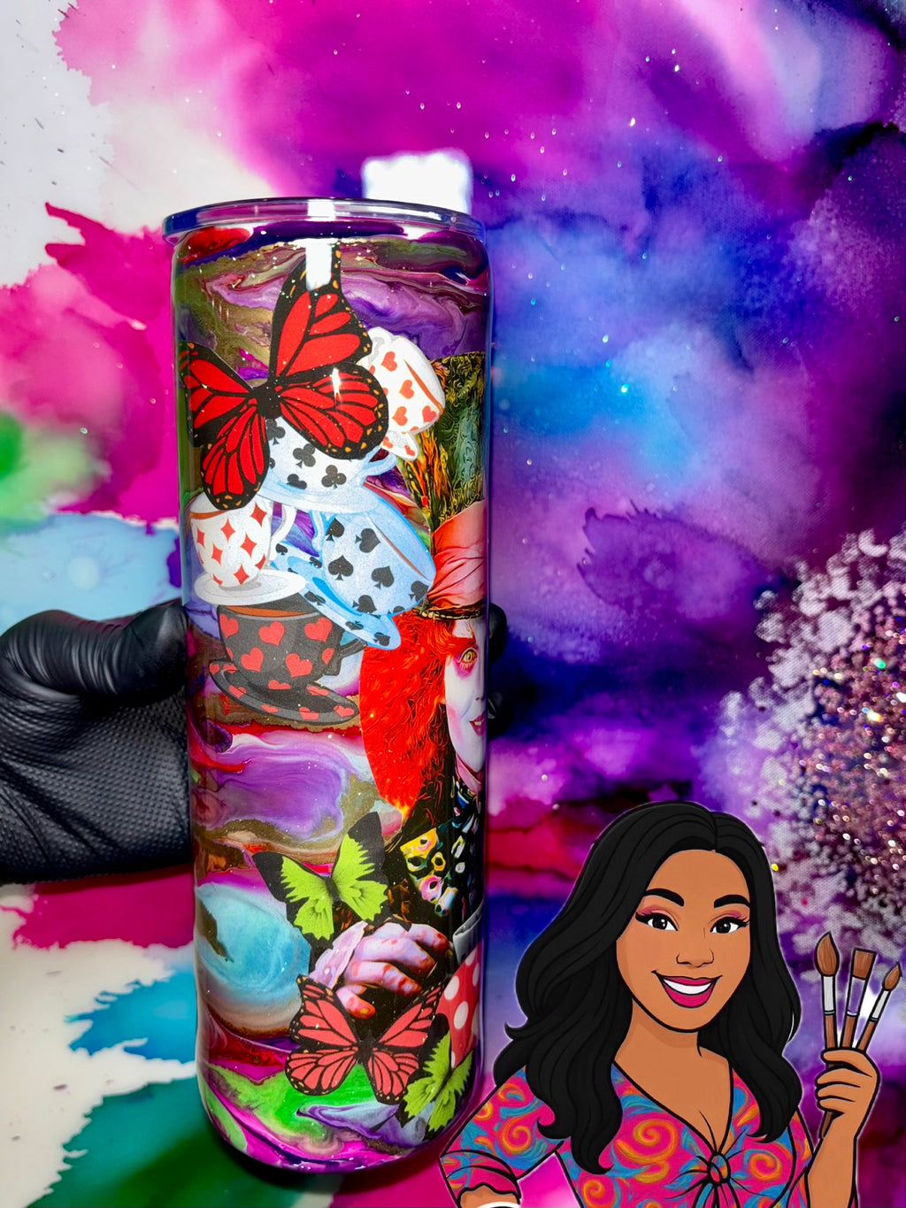 🎩”Madness & Tea” 30 Oz. Tumbler (Unchosen Collection)