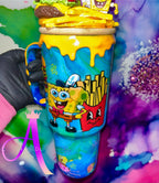 🍔 “Krabby Patty Paradise” – 40 oz (Glass) Tumbler🍟 ✨PREMIUM✨