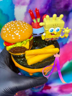 “Bikini Bottom Burger Party”: SpongeBob & Mr. Krabs 🦀🎉🍔✨🌊(Glove Head)