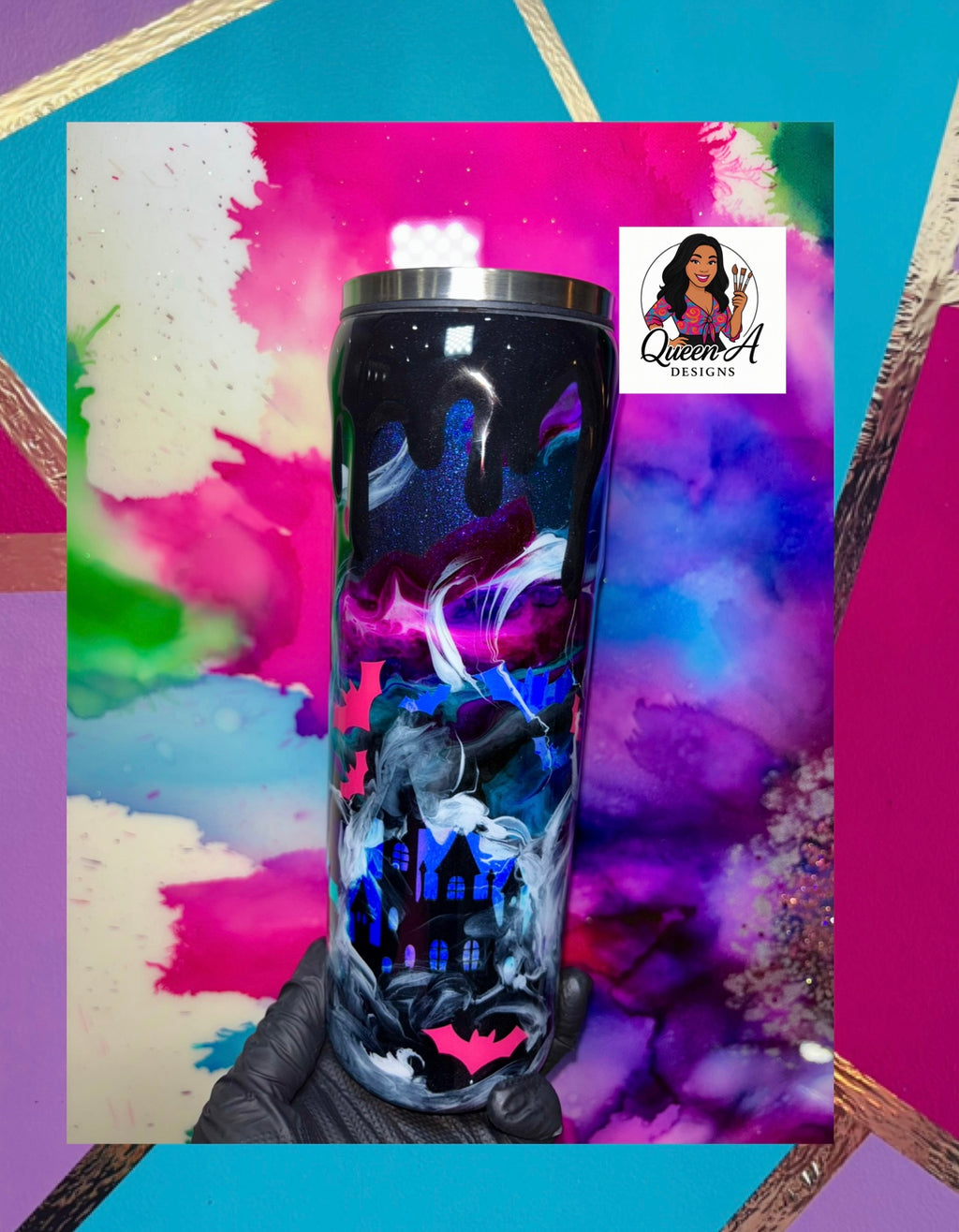 “Wednesday’s Wicked Drips”                        🖤30 Oz. Tumbler