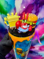 “Bikini Bottom Burger Party”: SpongeBob & Mr. Krabs 🦀🎉🍔✨🌊(Glove Head)