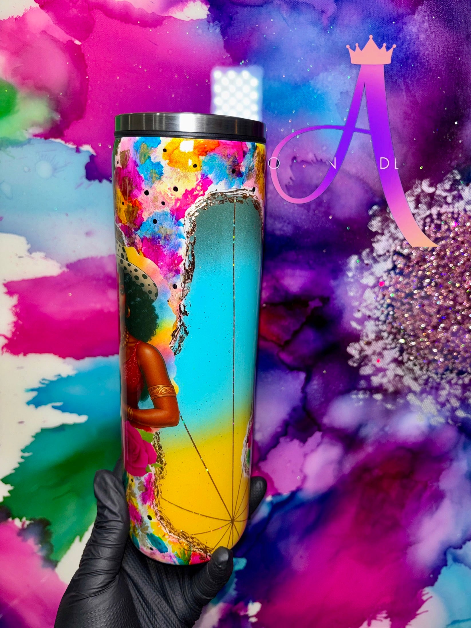 🖤 “Spotted in Style” 🐾30 Oz. Tumbler