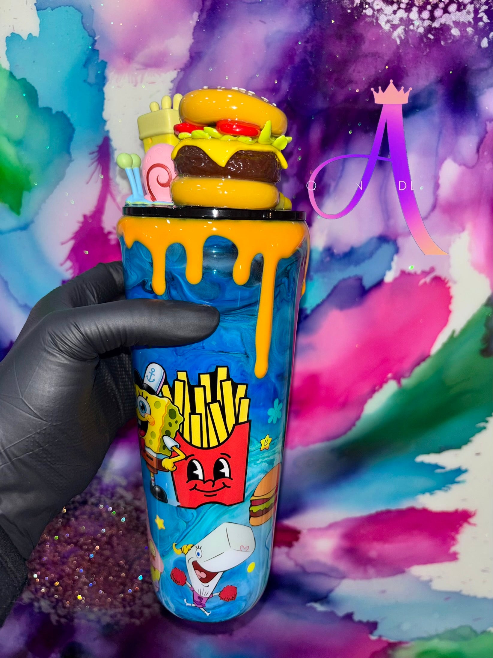 “Bikini Bottom Burger Party: SpongeBob & Gary Edition”🍔✨🎉🌊