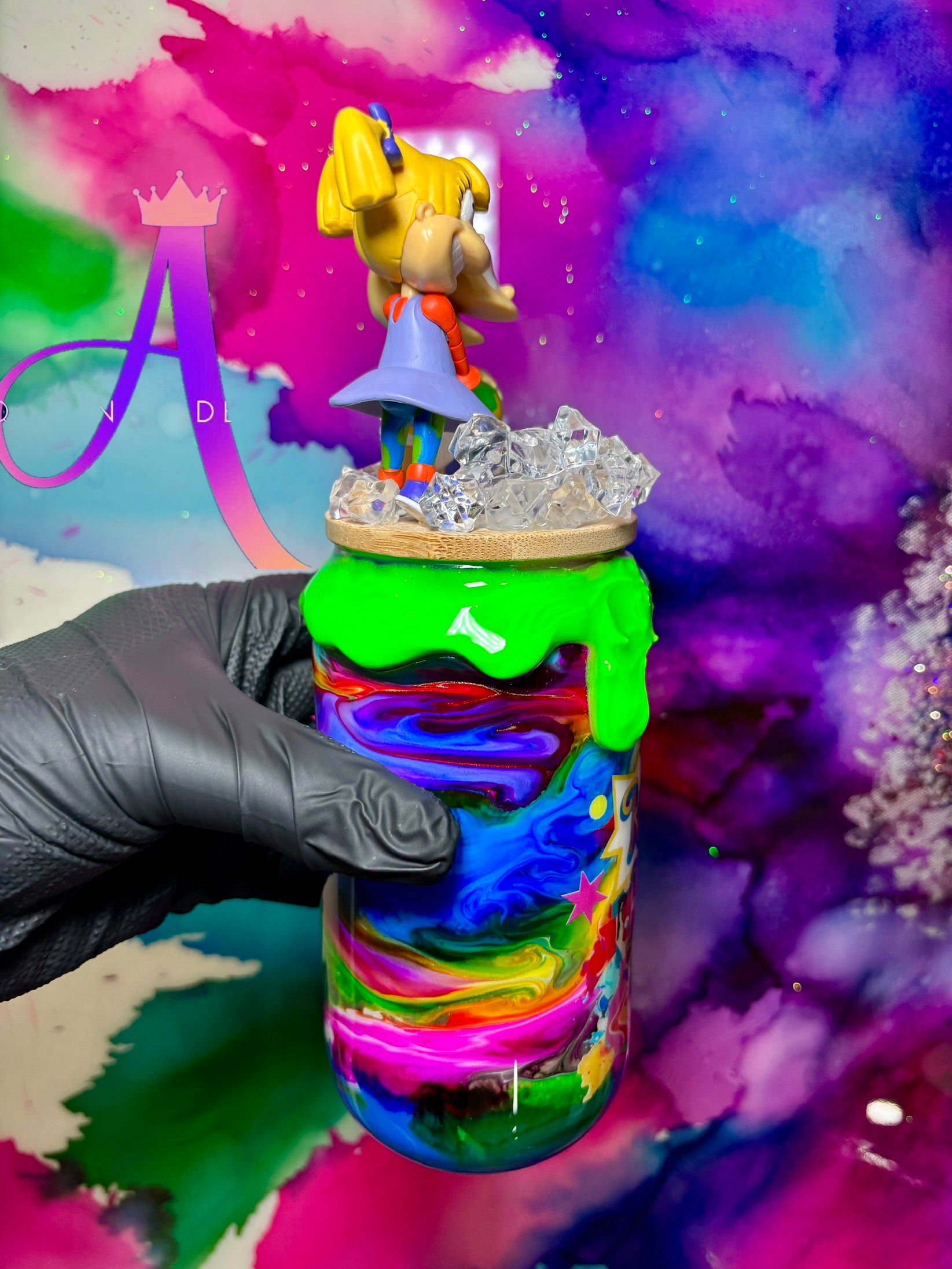 “Rugrats Playtime”🍼🎾 18 Oz. Glass Tumbler