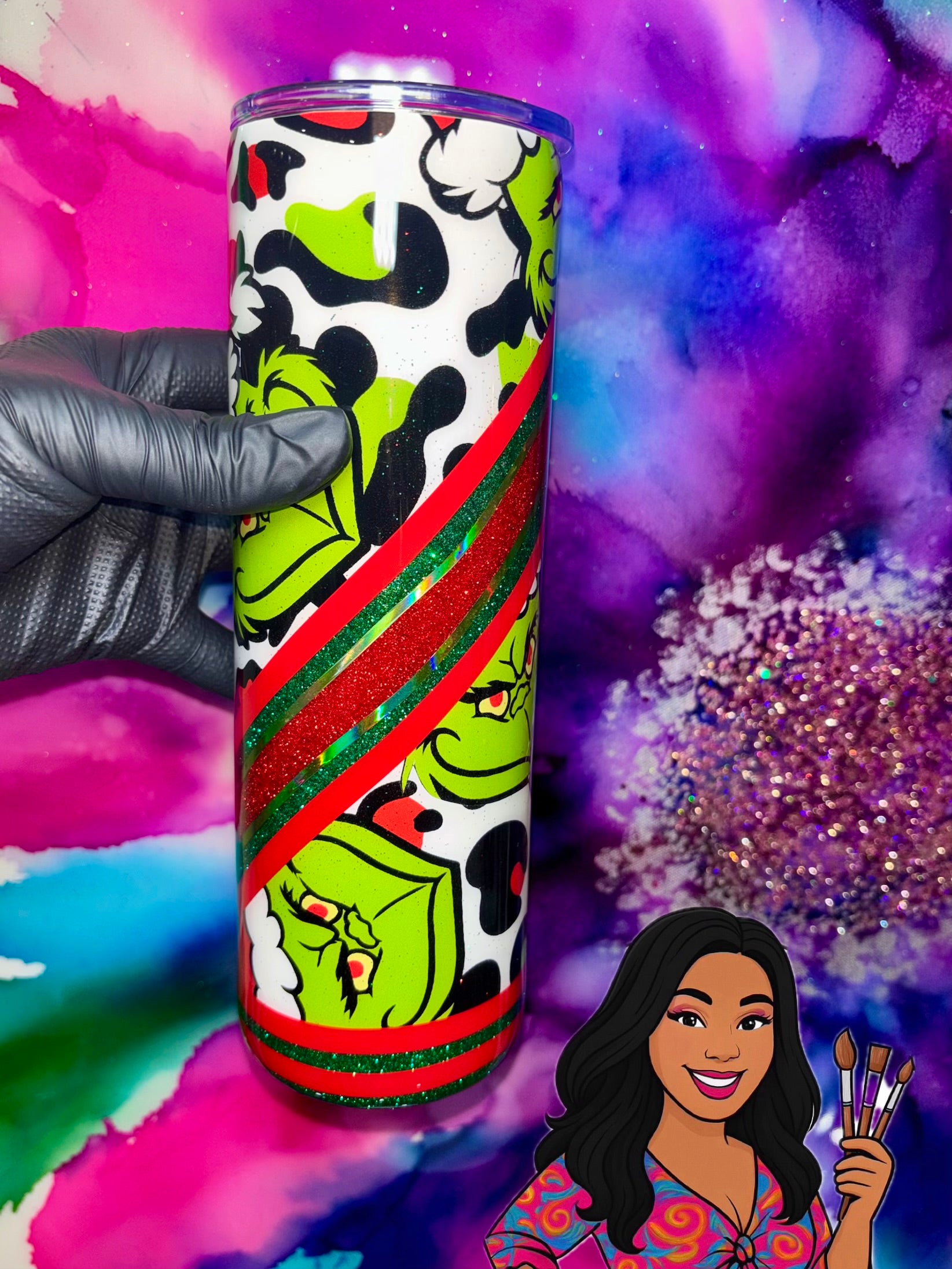 💚🎄 “Sleigh My Attitude” 30 Oz. Tumbler (Unchosen Collection)