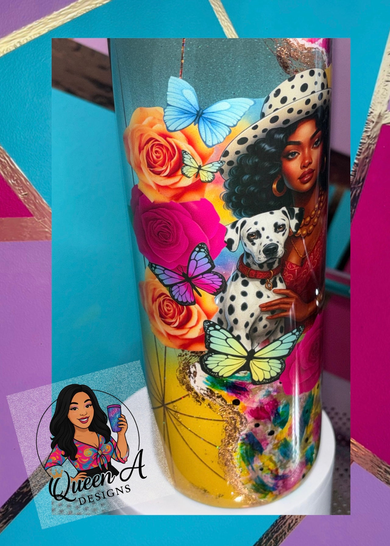 🖤 “Spotted in Style” 🐾30 Oz. Tumbler