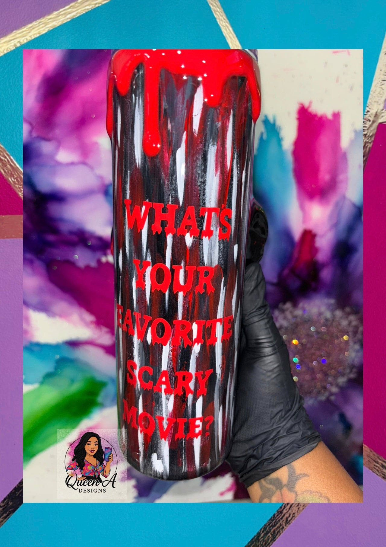 “Screamin’ Sips”- 30oz 3D Horror Tumbler