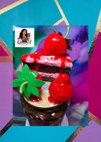 “Sweet Tooth Sipper” 18 oz. Glass Tumbler— W/BAMBOO 3D Lid