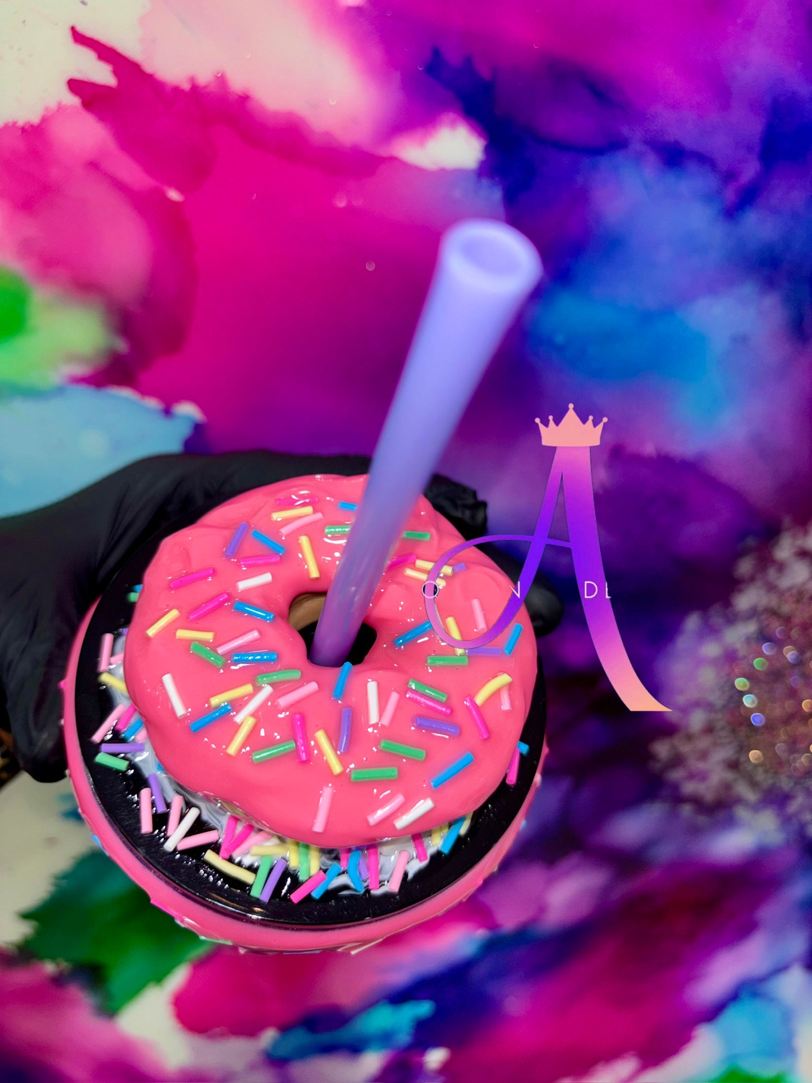 🍩✨ Stitch’s Sugar Rush Delight” –            16 OZ. Acrylic Tumbler