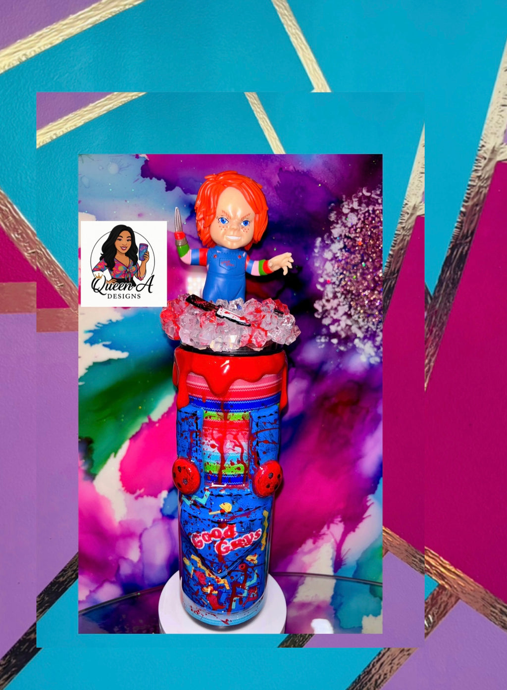 🩸”Good Guy Gone Bad”🖤🔪30 Oz. Tumbler