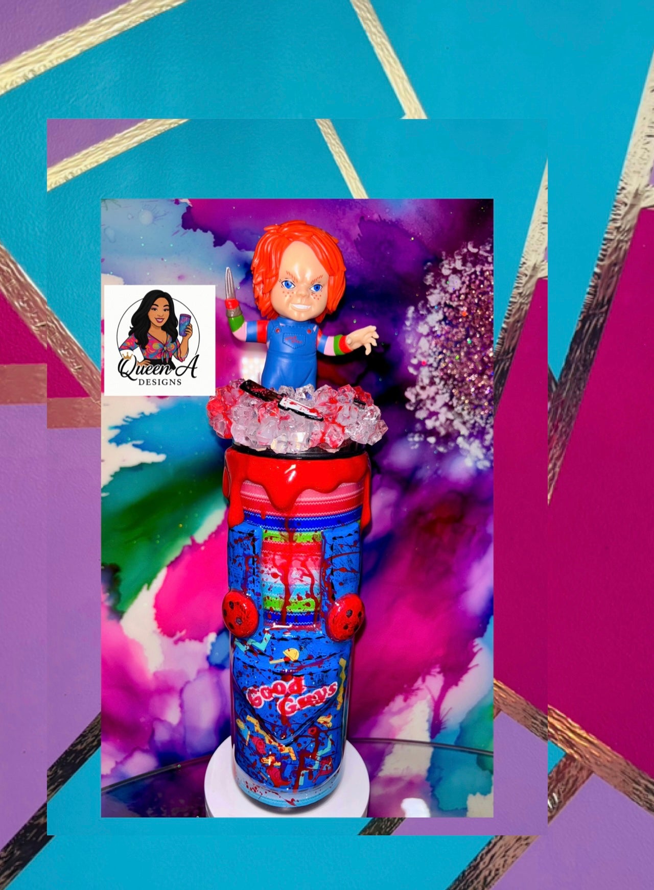 🩸”Good Guy Gone Bad”🖤🔪30 Oz. Tumbler