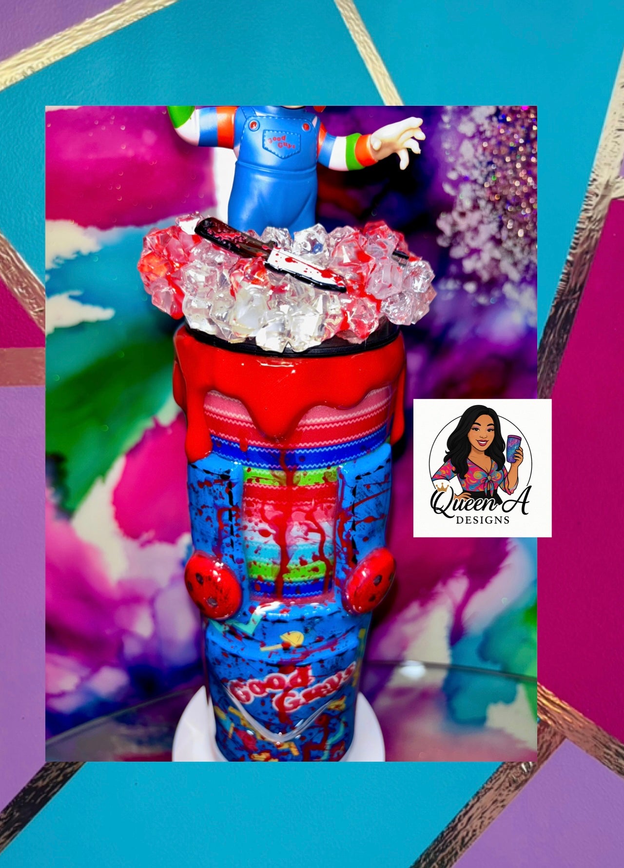 🩸”Good Guy Gone Bad”🖤🔪30 Oz. Tumbler