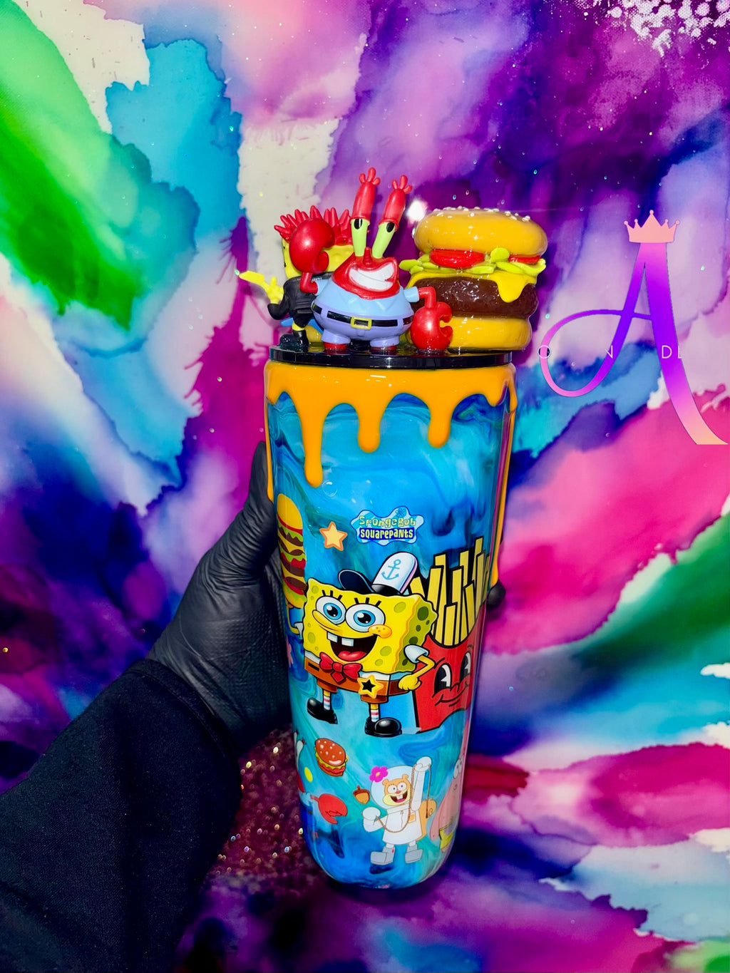 “Bikini Bottom Burger Party” : SpongeBob & Mr. Krabs (Rockstar Edition)🍔🎸✨🦀🎉