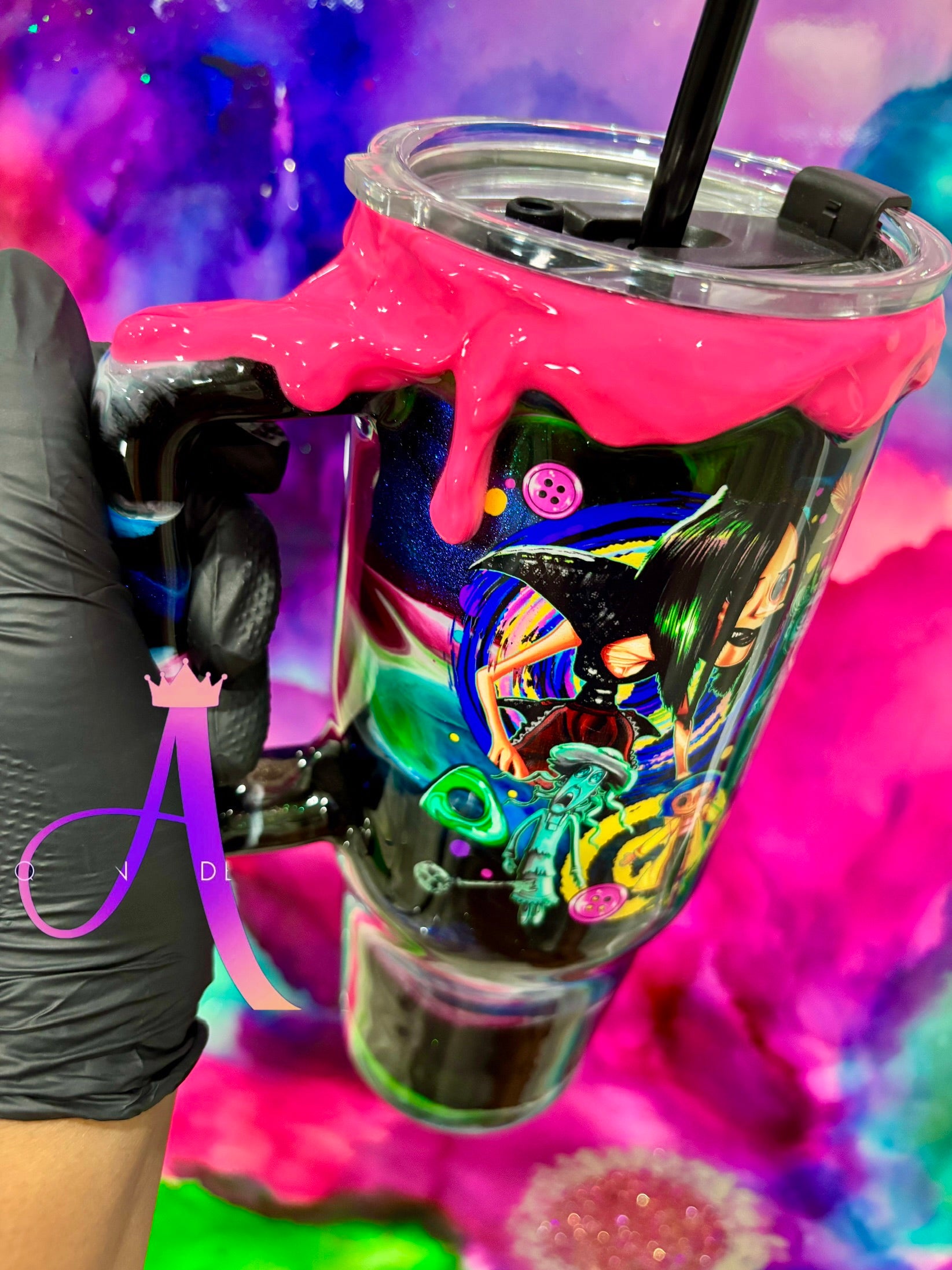 🪡✨“Coraline’s Escape” 40 Oz. Tumbler