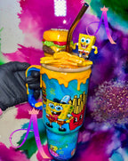 🍔 “Krabby Patty Paradise” – 40 oz (Glass) Tumbler🍟 ✨PREMIUM✨
