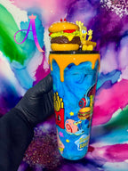 “Bikini Bottom Burger Party”: SpongeBob & Mr. Krabs 🦀🎉🍔✨🌊(Glove Head)