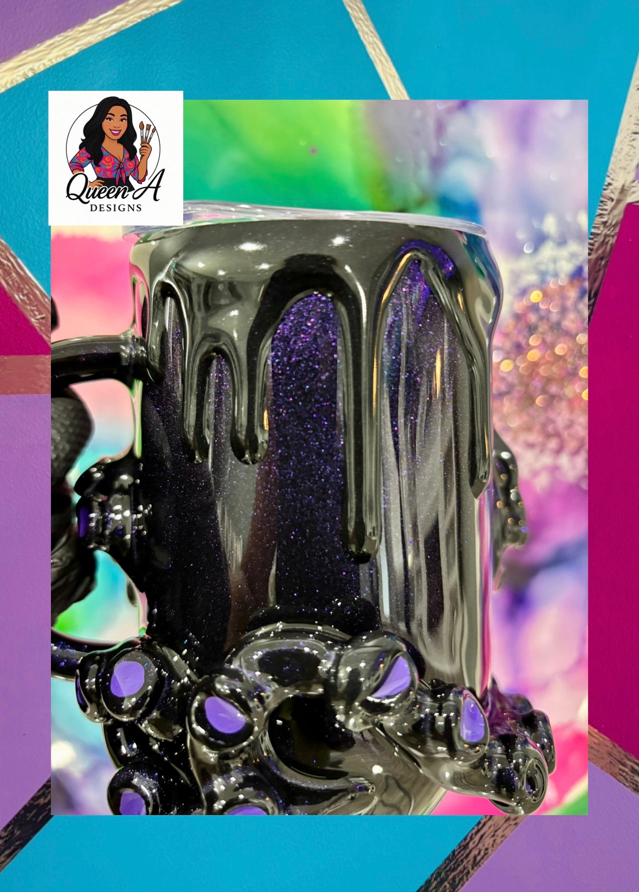 “Ursula’s Embrace” – 16oz  Stainless Steel Mug”