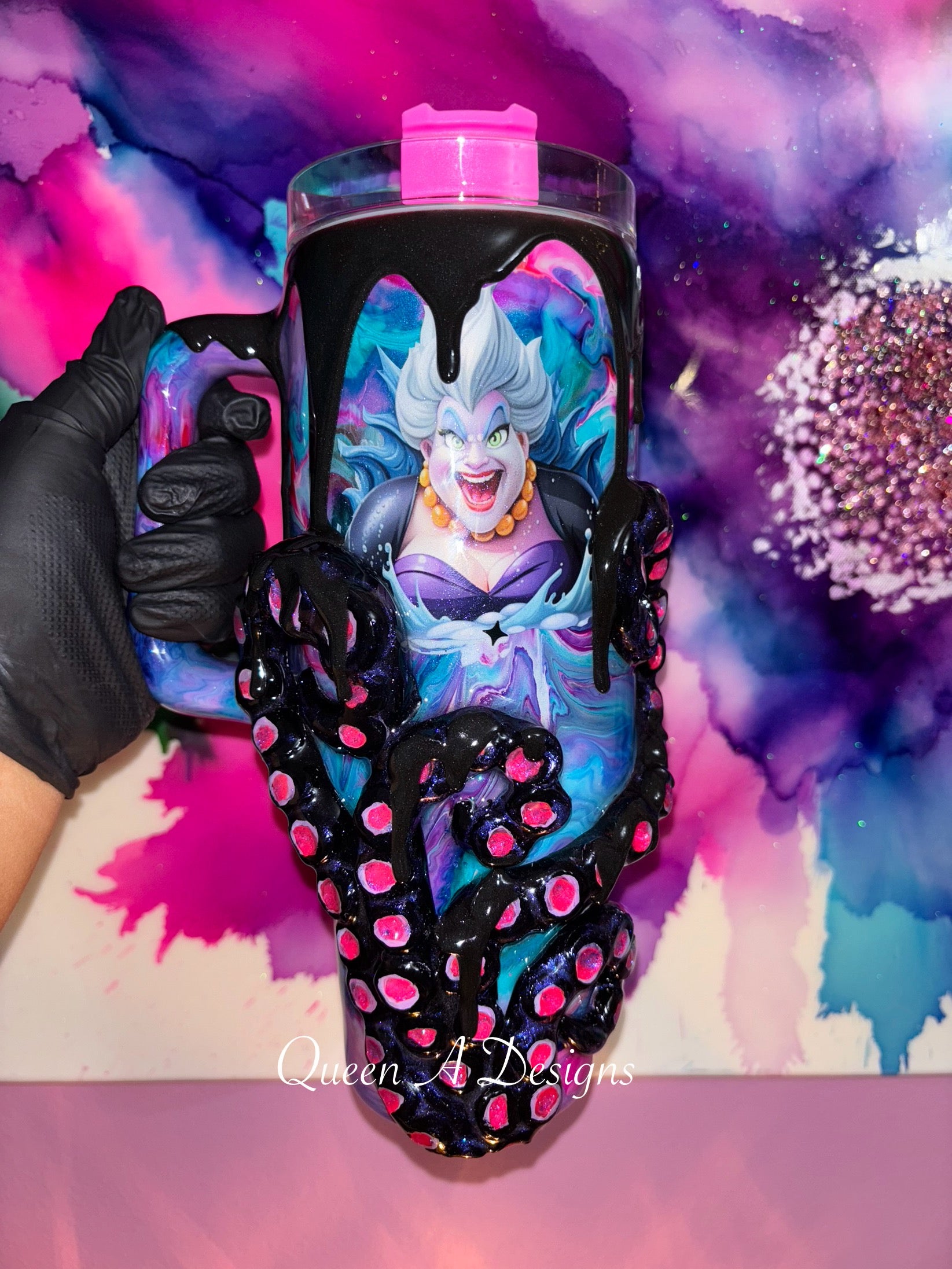 “Sea Witch Energy” 40 Oz. 3D Tumbler W/Handle