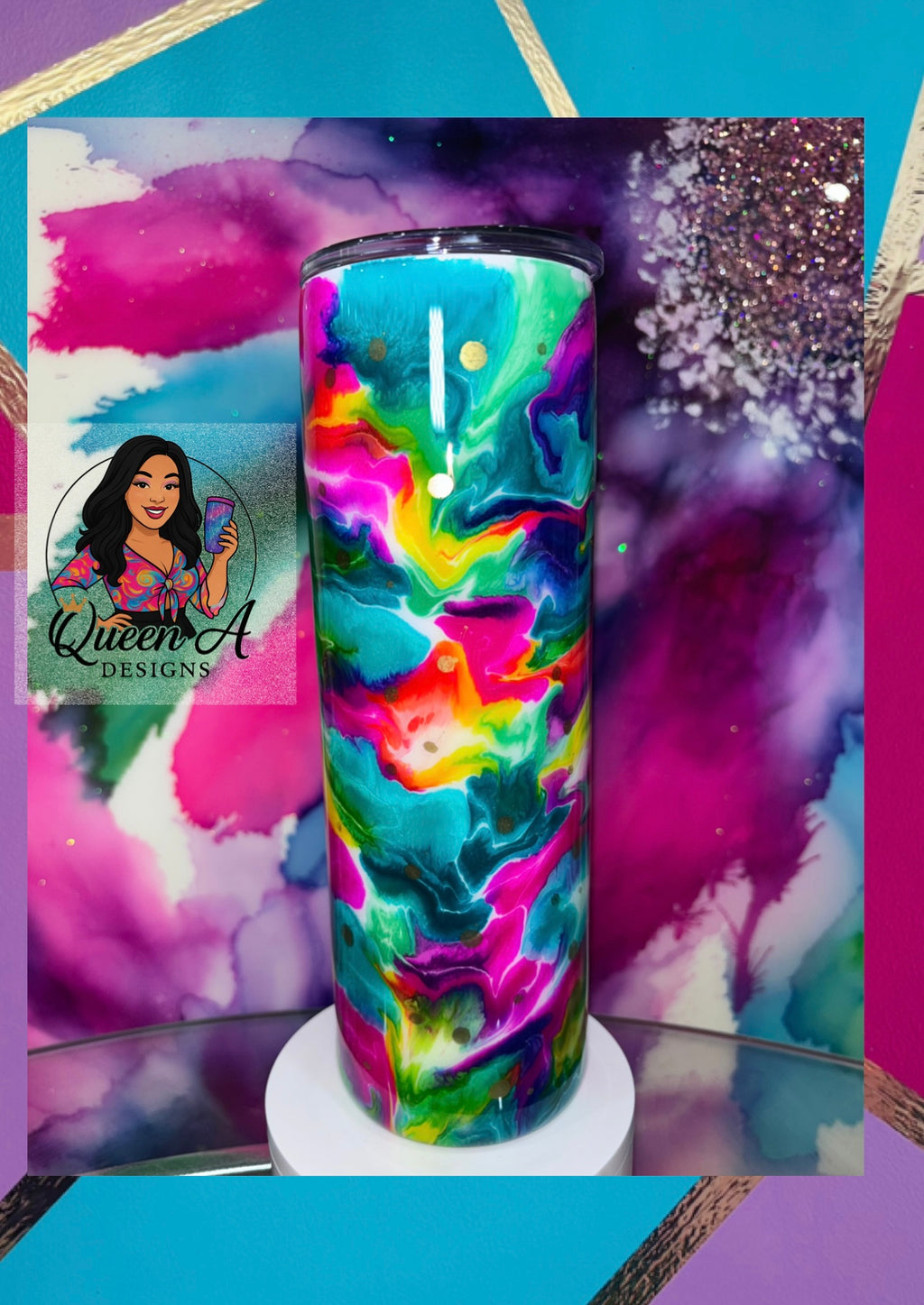 “Neon Tide” 30 oz. Tumbler