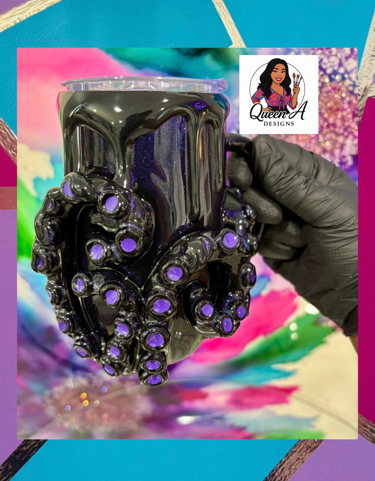 “Ursula’s Embrace” – 16oz  Stainless Steel Mug”