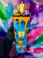 “Bikini Bottom Burger Party”: SpongeBob & Mr. Krabs 🦀🎉🍔✨🌊(Glove Head)