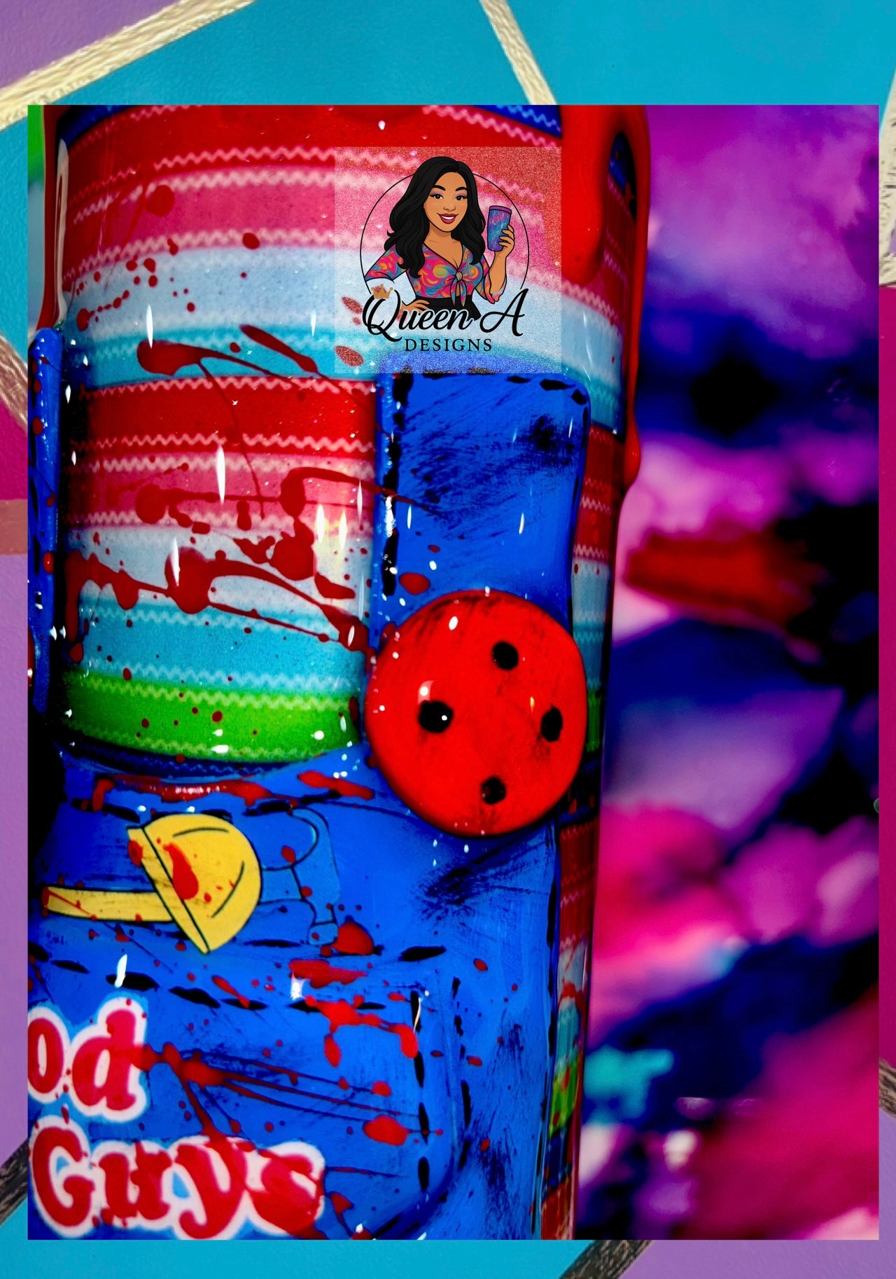 🔪🩸“Playtime’s Over” – 30oz 3D Stainless Steel Tumbler