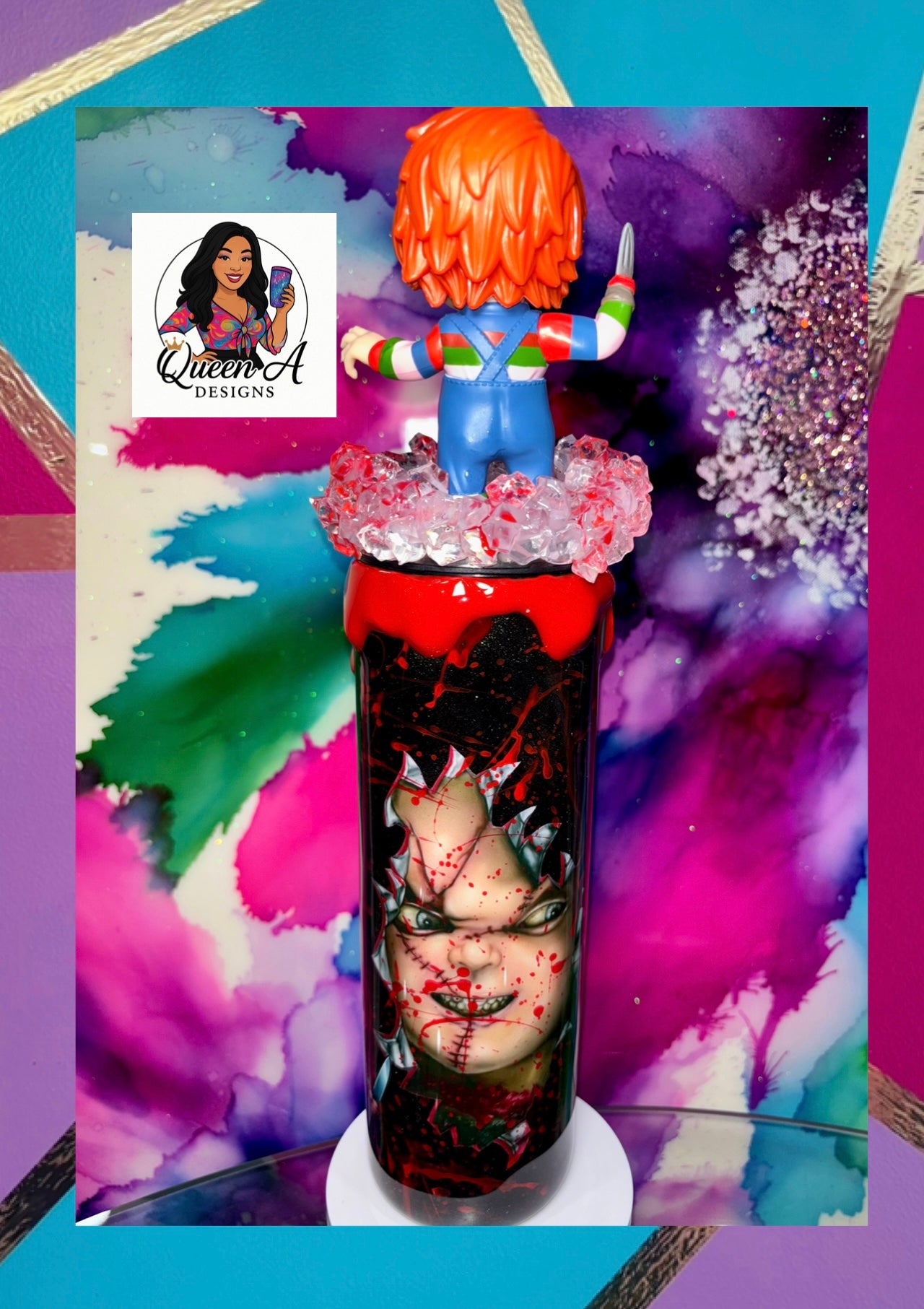 🩸”Good Guy Gone Bad”🖤🔪30 Oz. Tumbler