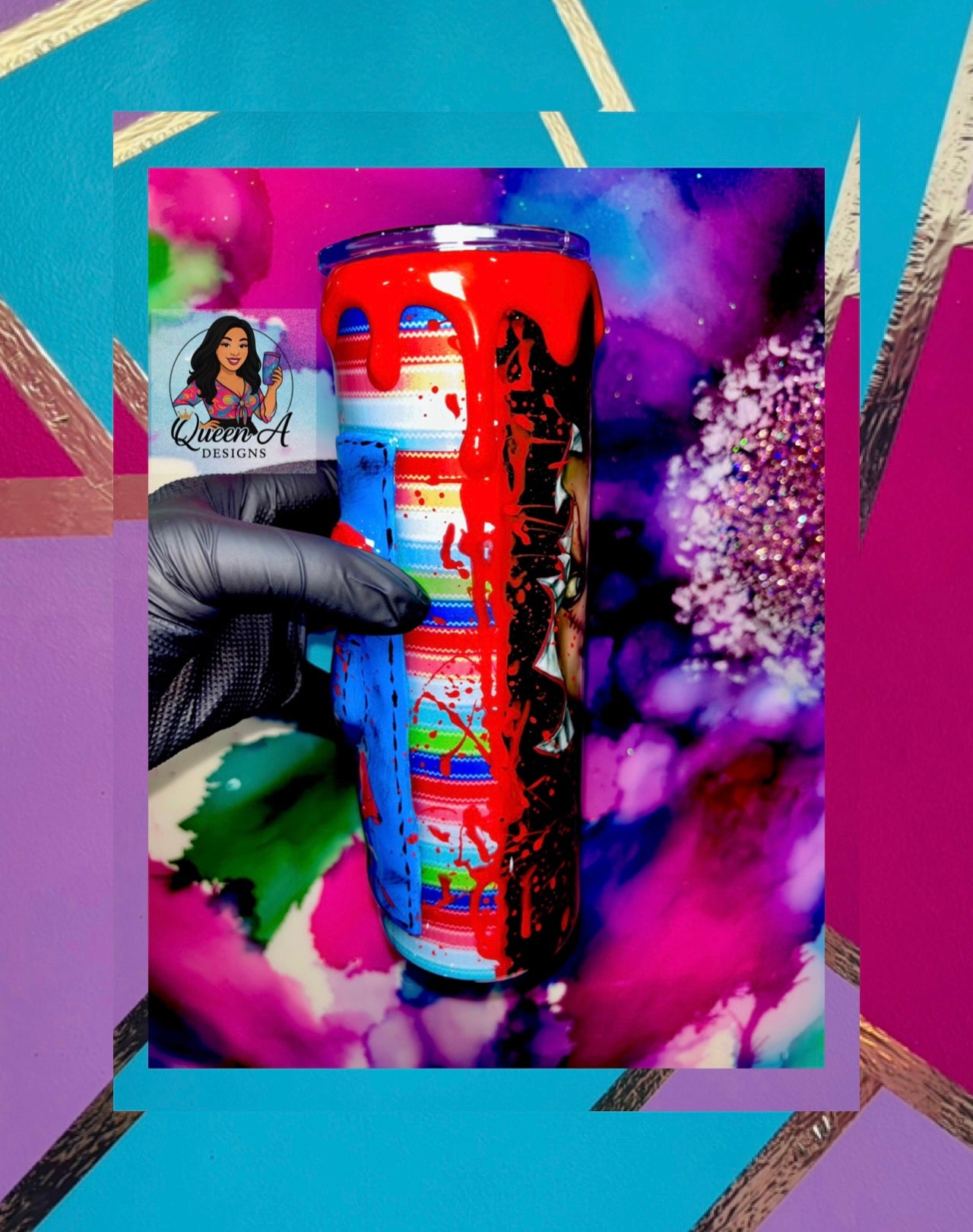 🔪🩸“Playtime’s Over” – 30oz 3D Stainless Steel Tumbler