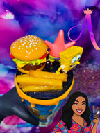 🍔✨🏝️“Bikini Bottom Burger Bliss” 24Oz. Tumbler (PREMIUM)