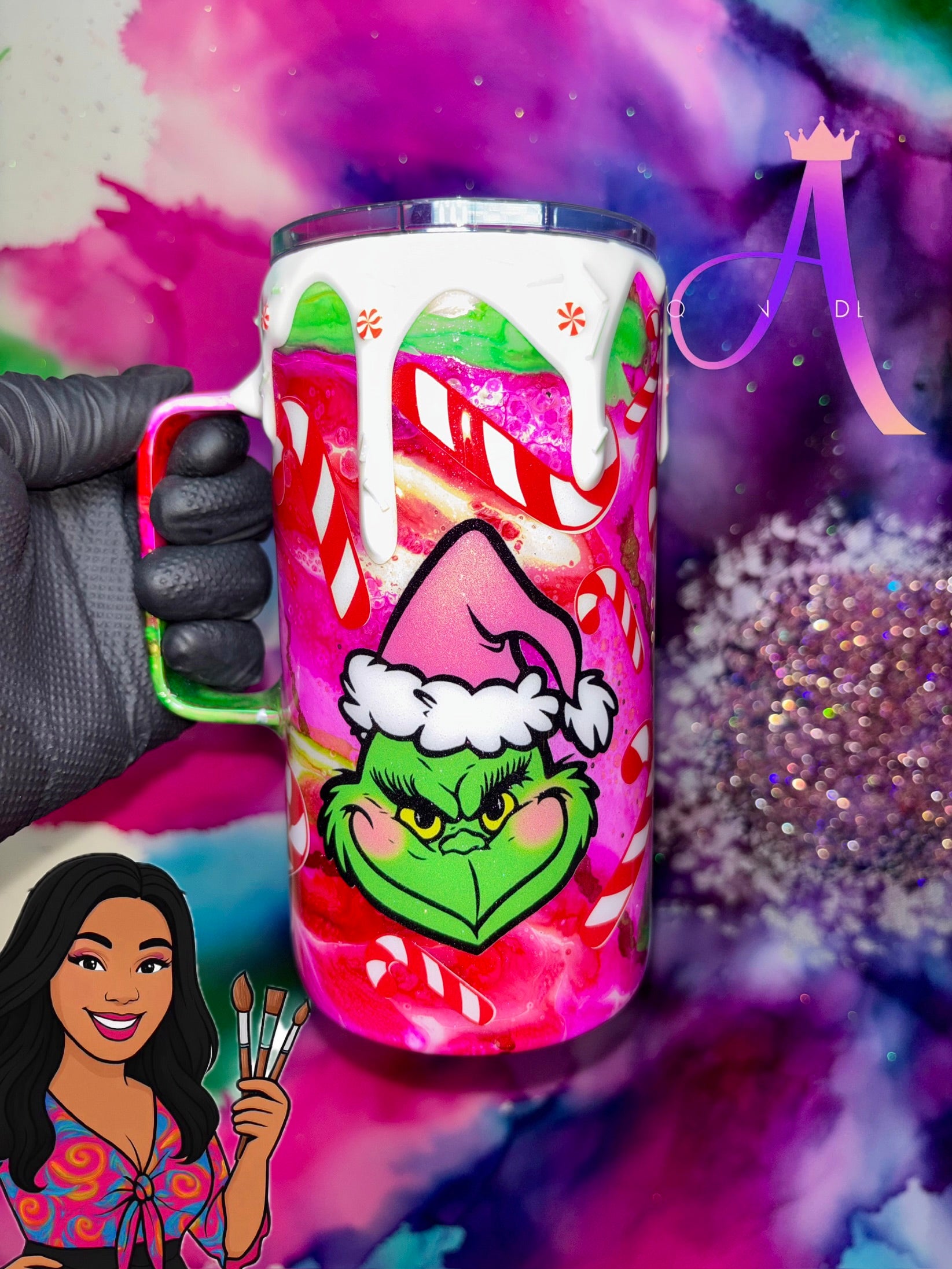 💚🩷🎄“In My Grinch Era” 20 Oz. Mug🎄✨