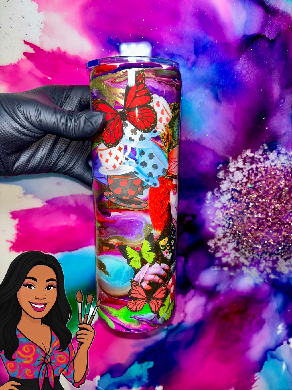 🎩”Madness & Tea” 30 Oz. Tumbler (Unchosen Collection)