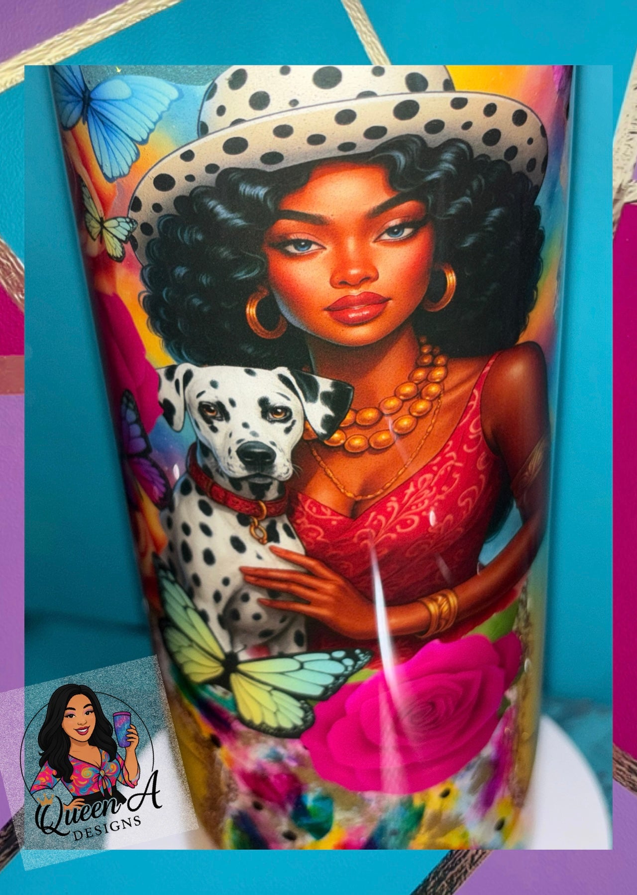 🖤 “Spotted in Style” 🐾30 Oz. Tumbler