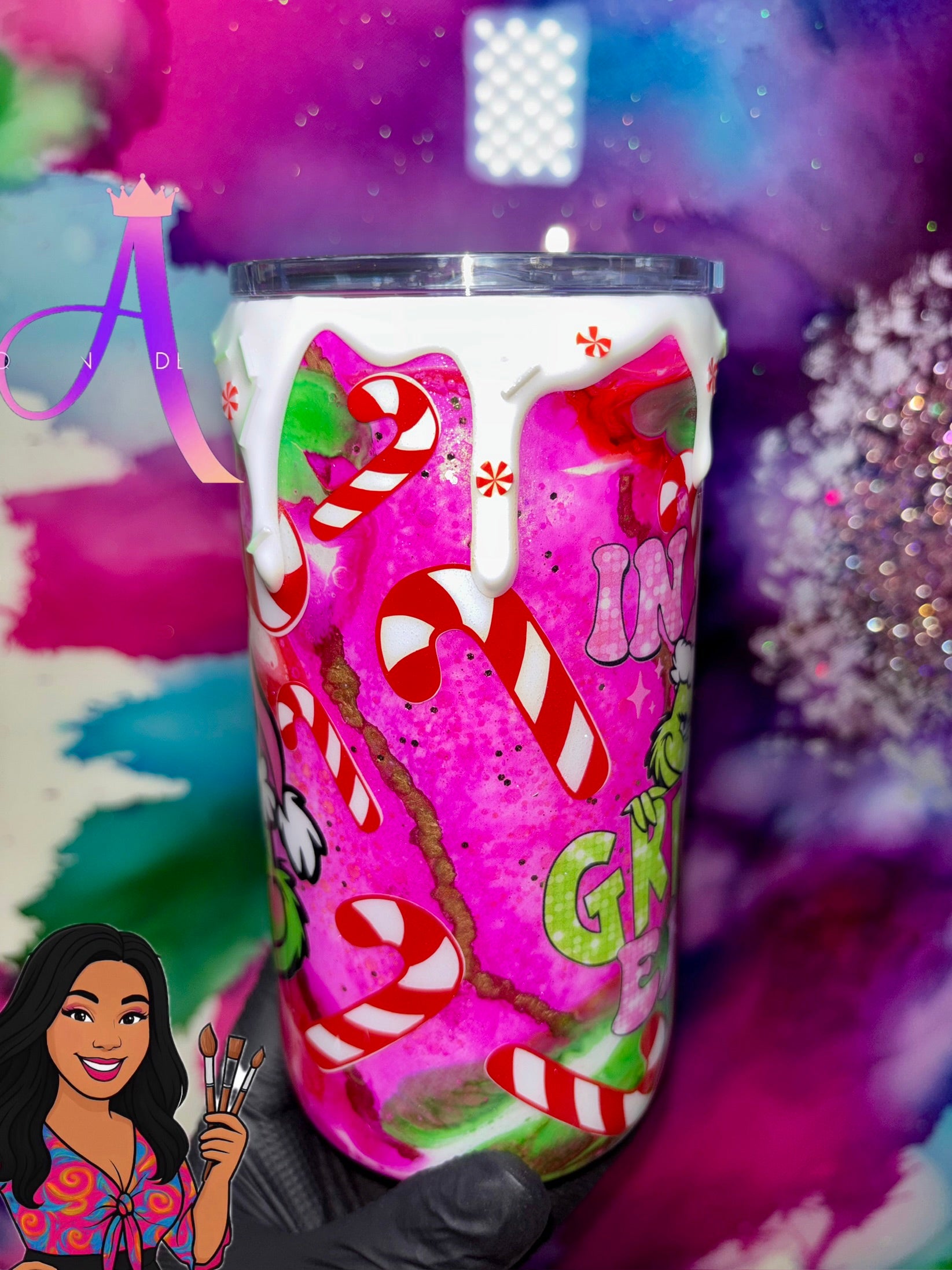 💚🩷🎄“In My Grinch Era” 20 Oz. Mug🎄✨