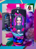 🖤“Wednesday’s Midnight Glow” 40 Oz. Tumbler