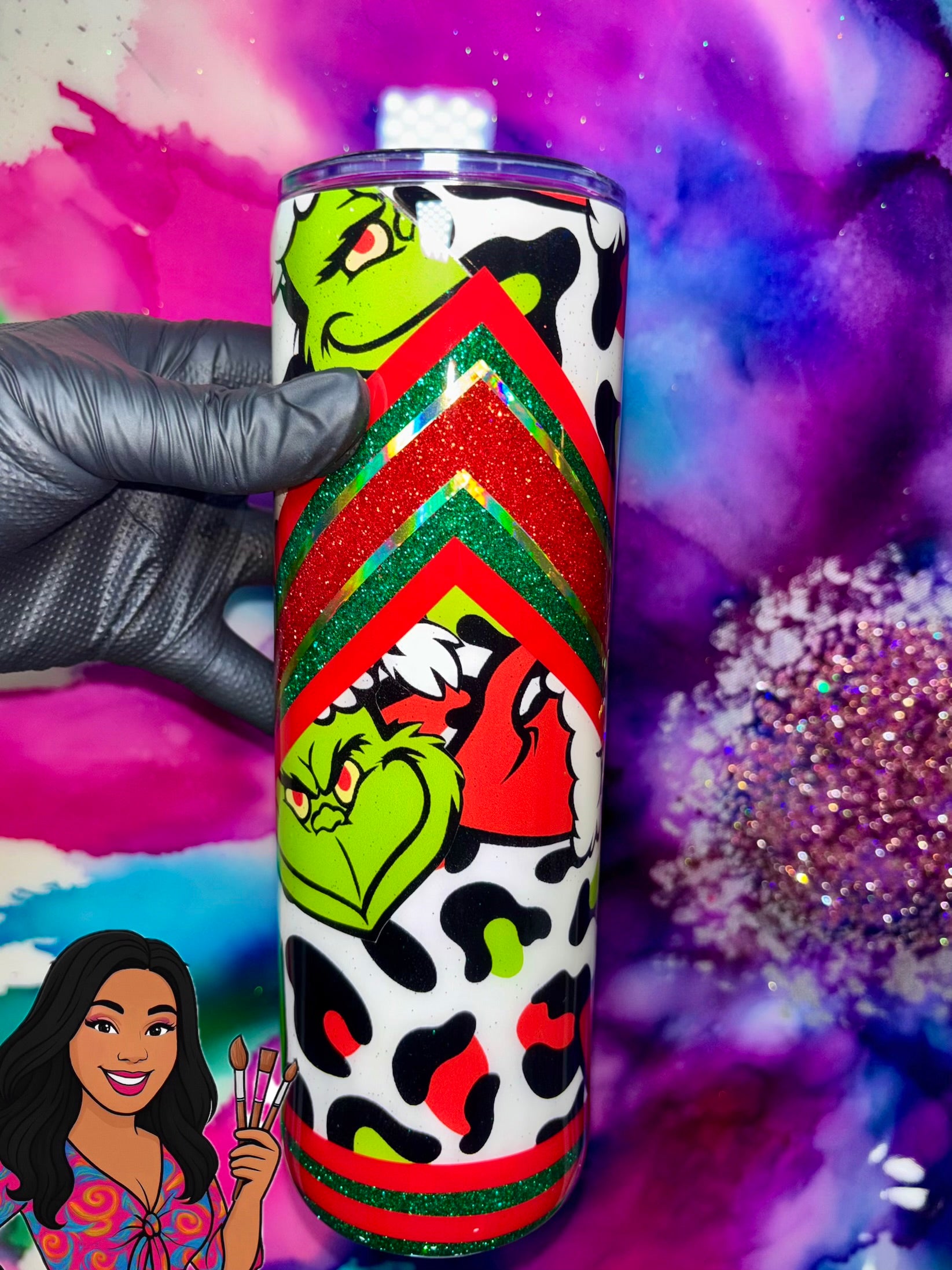 💚🎄 “Sleigh My Attitude” 30 Oz. Tumbler (Unchosen Collection)