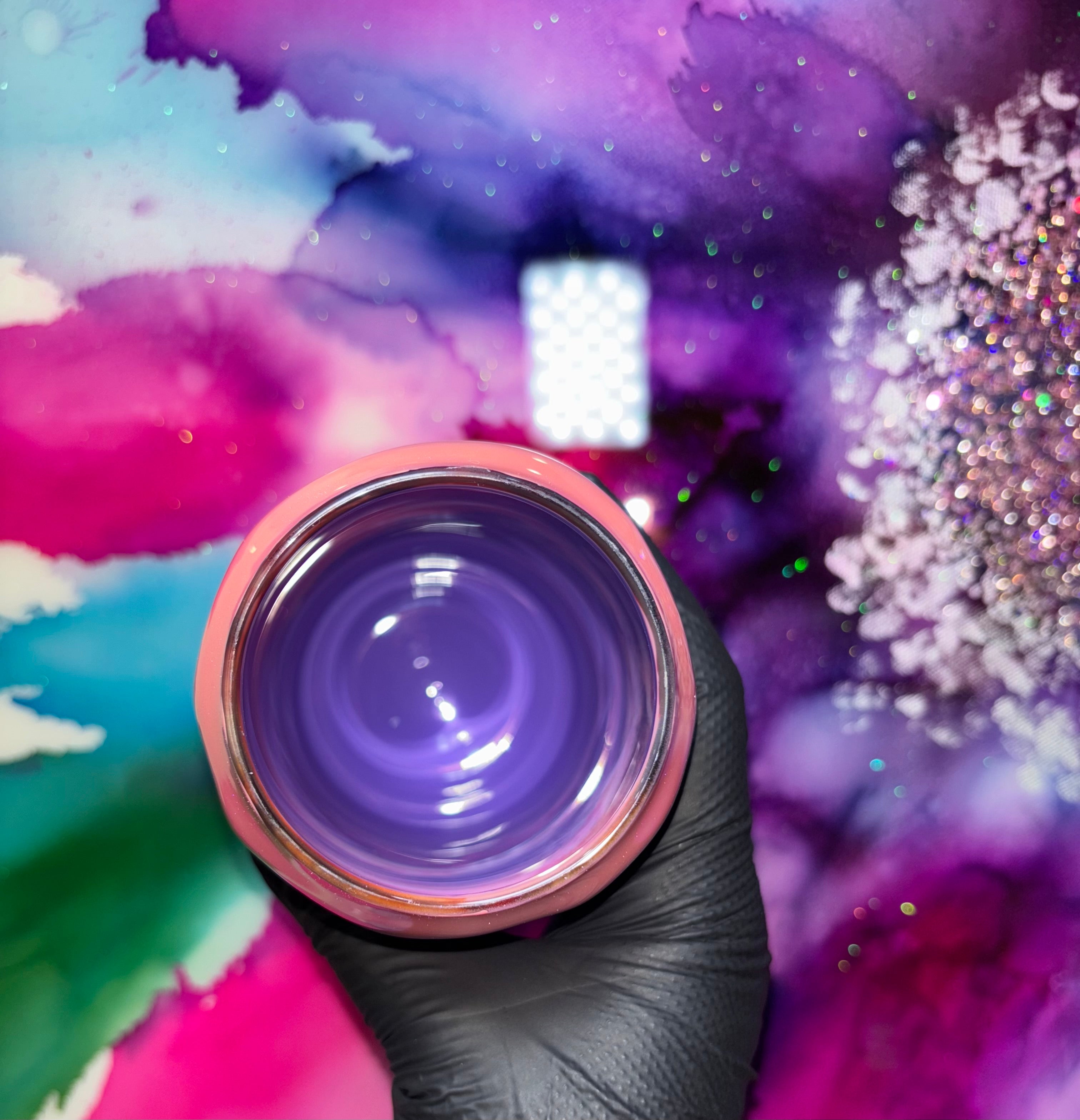 “Chocolate-Covered Strawberry Sip”– 18 oz Glass Tumbler W/ 3D Bamboo Lid