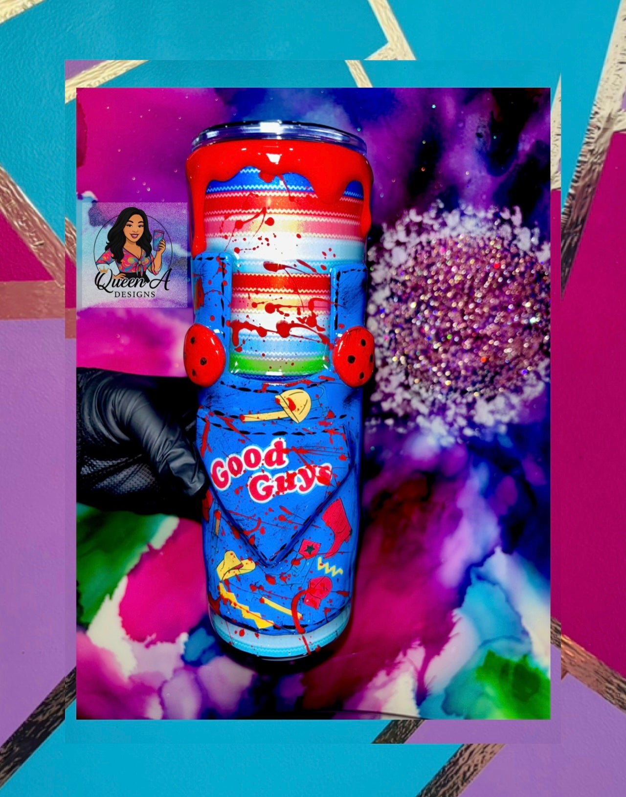 🔪🩸“Playtime’s Over” – 30oz 3D Stainless Steel Tumbler