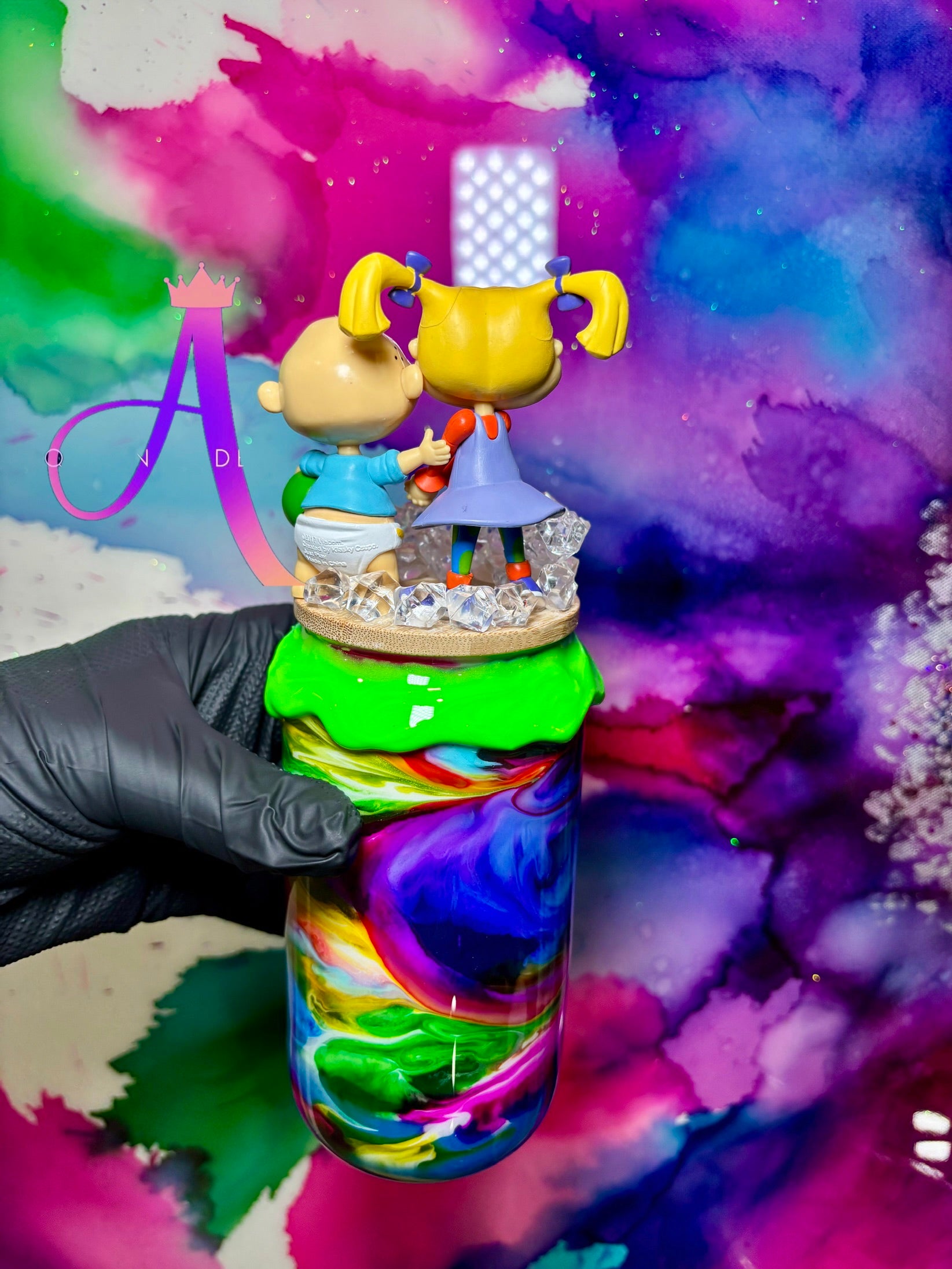 “Rugrats Playtime”🍼🎾 18 Oz. Glass Tumbler