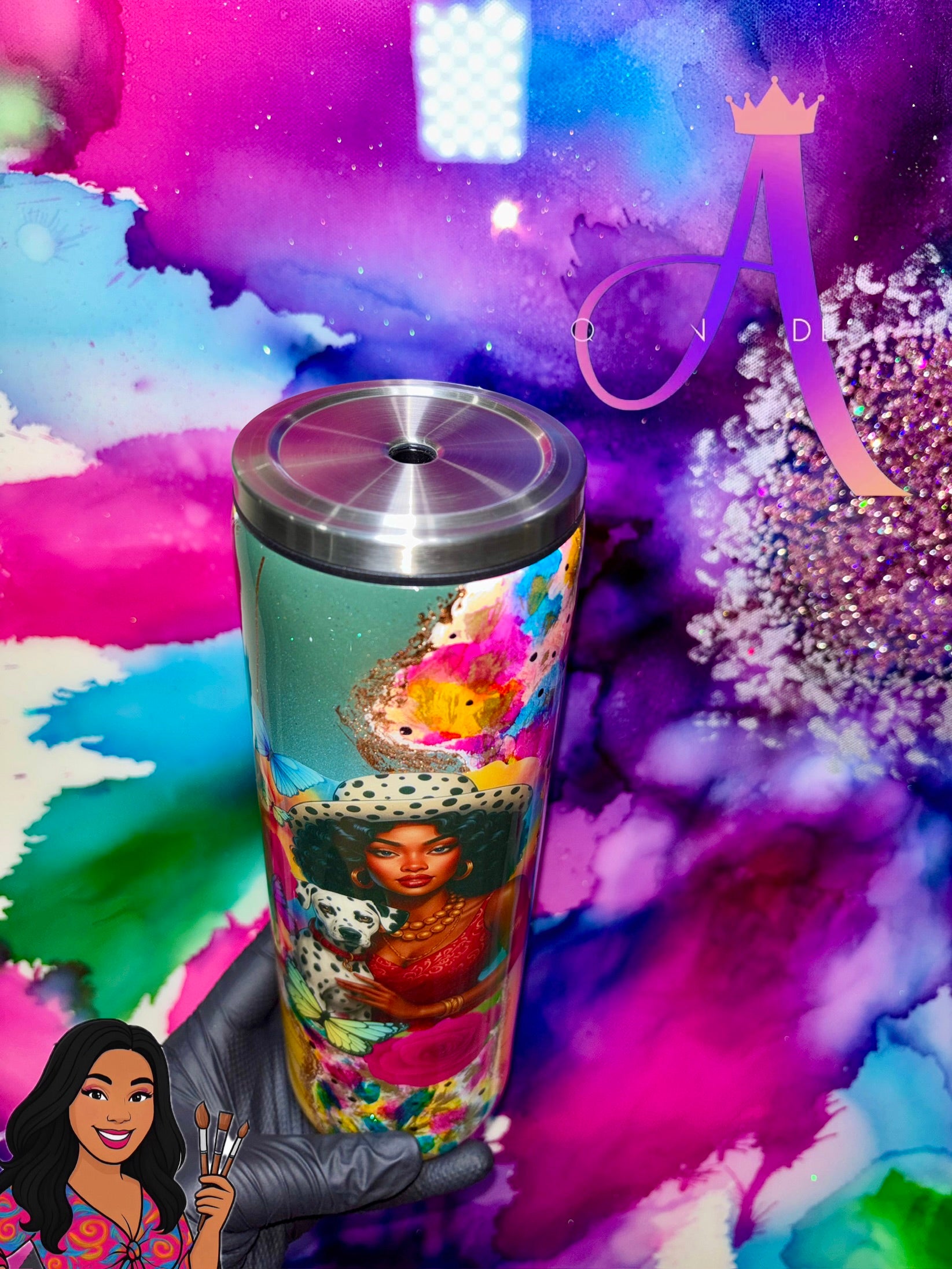 🖤 “Spotted in Style” 🐾30 Oz. Tumbler