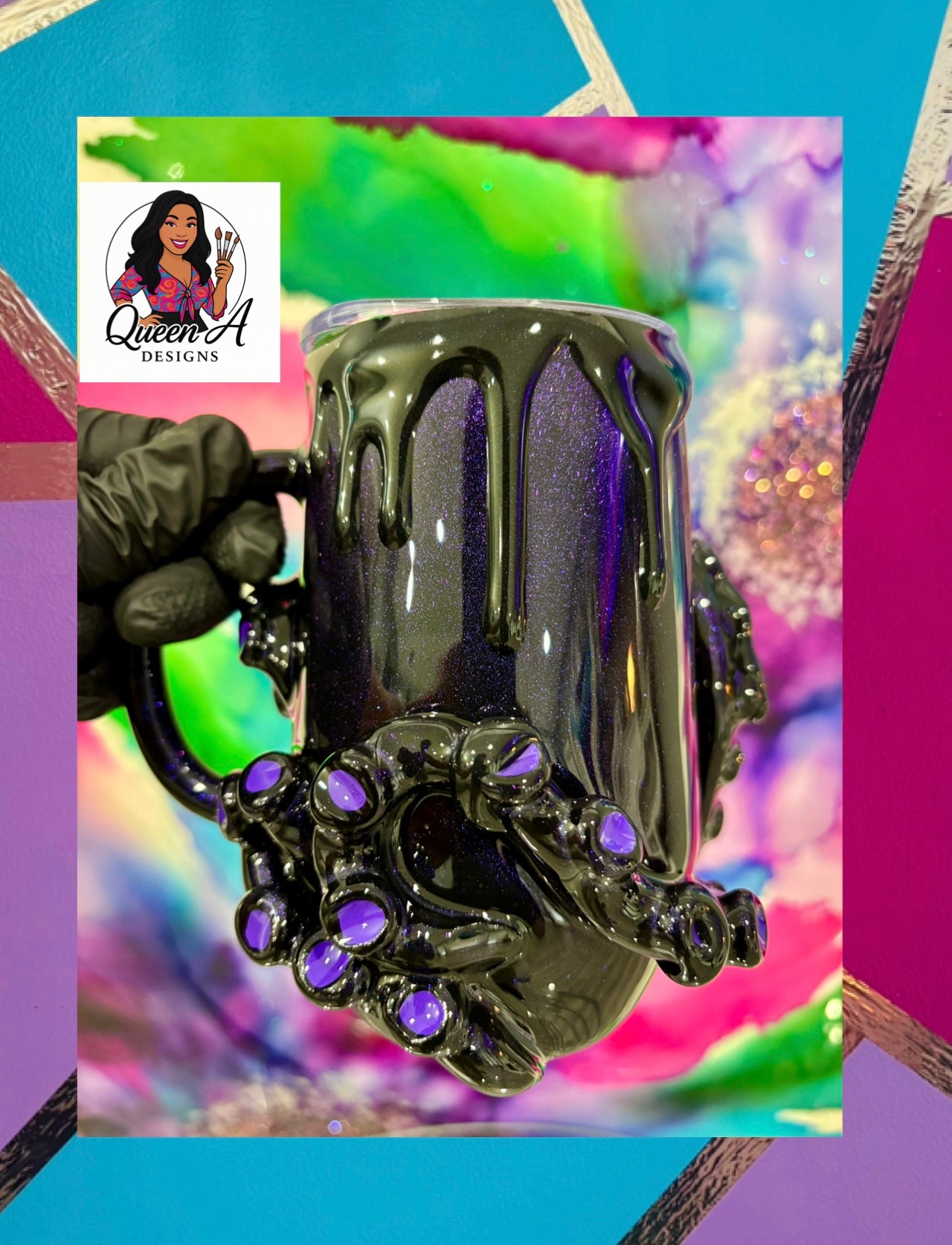 “Ursula’s Embrace” – 16oz  Stainless Steel Mug”