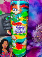 👶✨🍼 “ Rugrat Mama” 30 Oz. Tumbler W/ Handle (Unchosen Collection)