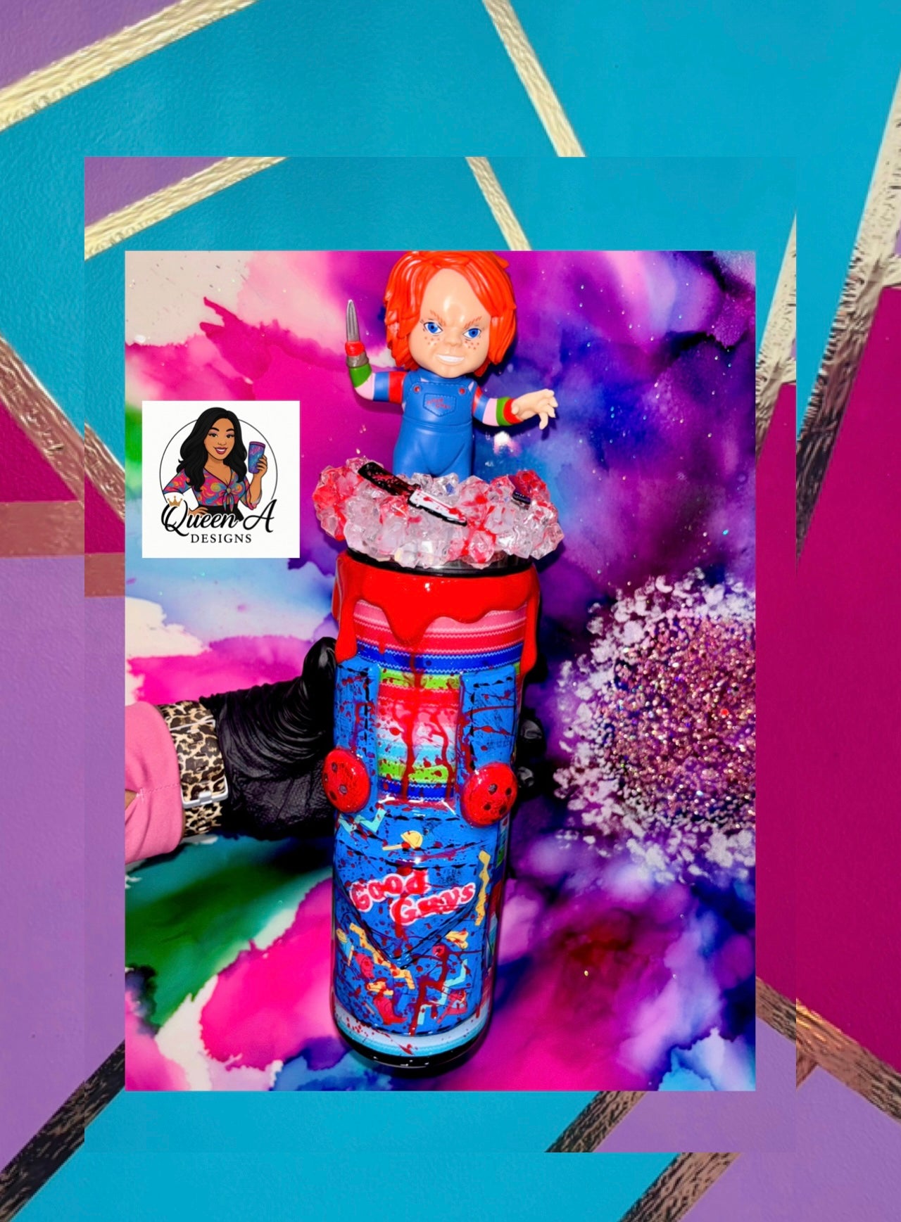 🩸”Good Guy Gone Bad”🖤🔪30 Oz. Tumbler