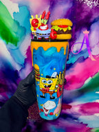 “Bikini Bottom Burger Party”: SpongeBob & Mr. Krabs 🦀🎉🍔✨🌊(Glove Head)