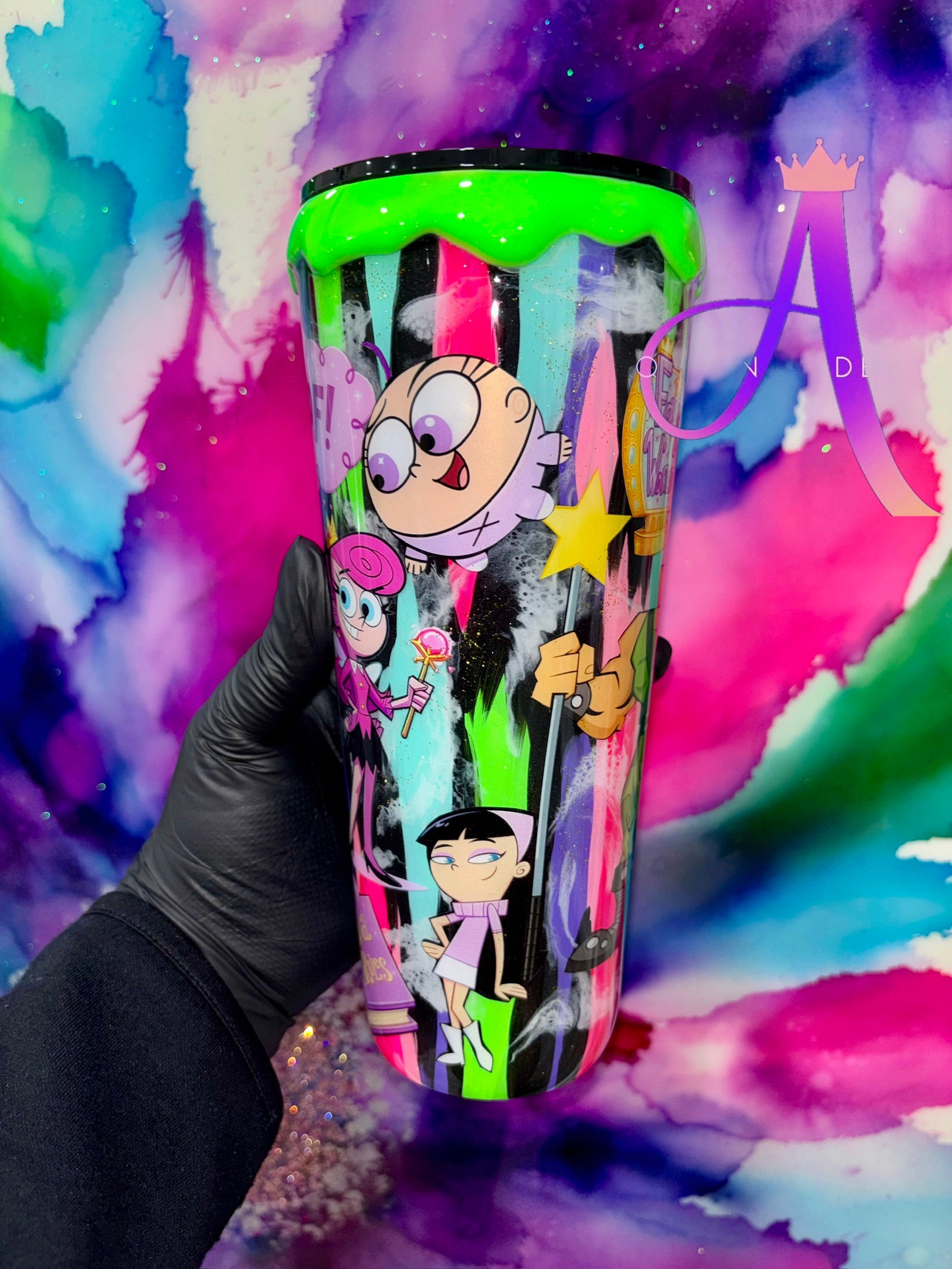 “Fairy World Magic” ✨                              (Hand Painted 👩🏼‍🎨NO DECOR TOPPER!)✨🧚