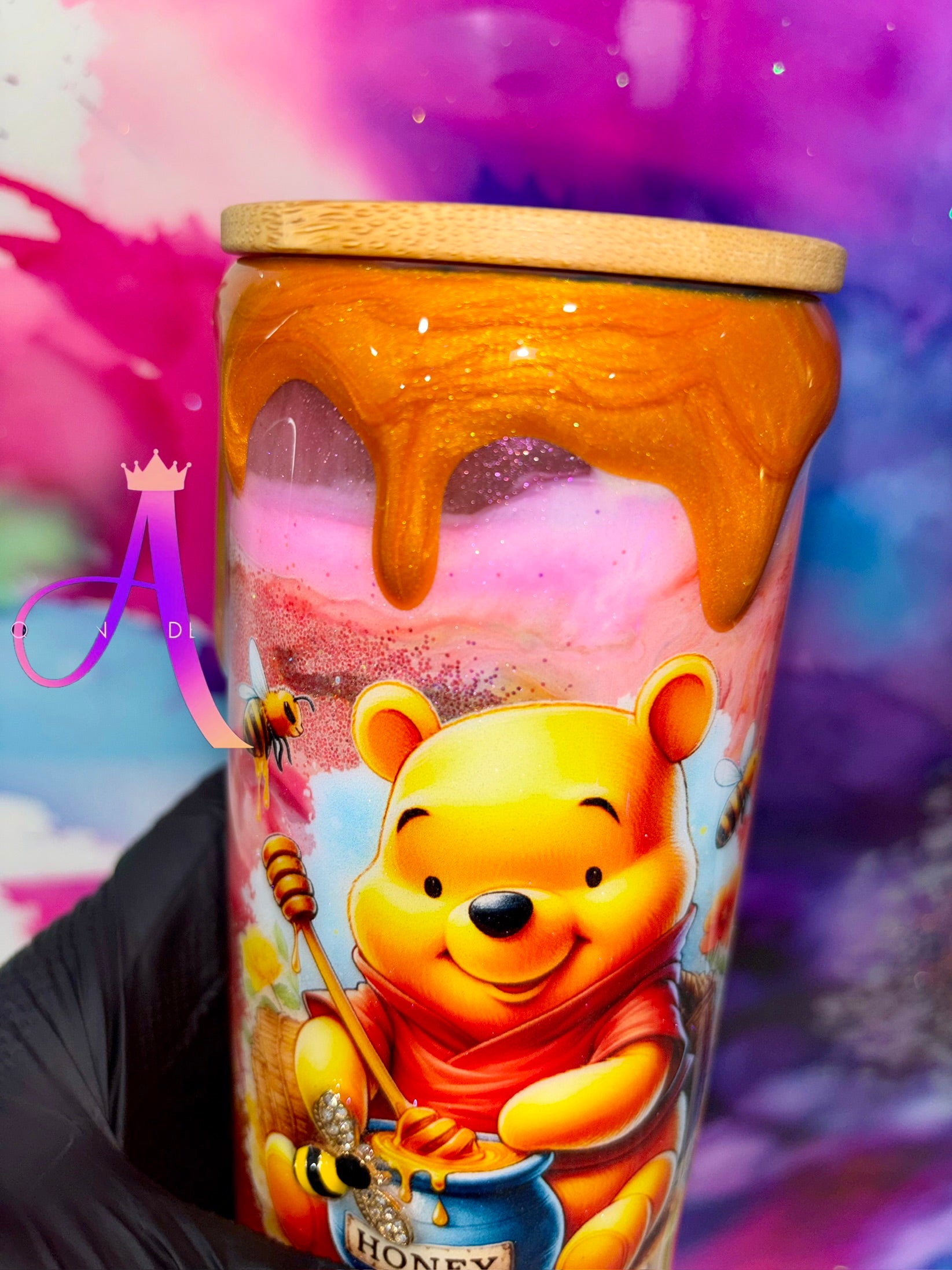 🐝 “Bee My Honey”🍯 20 Oz. Glass Tumbler
