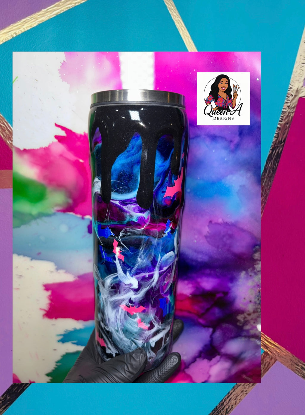 “Wednesday’s Wicked Drips”                        🖤30 Oz. Tumbler