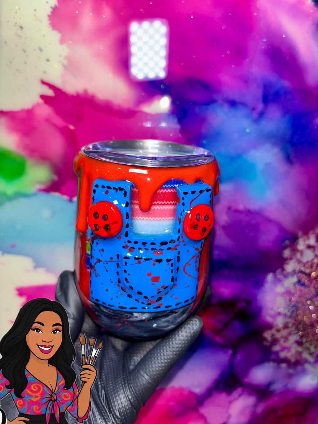 “Playtime’s Over” 12 Oz. Wine Tumbler