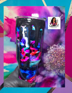 🖤“Wednesday’s Midnight Glow” 40 Oz. Tumbler